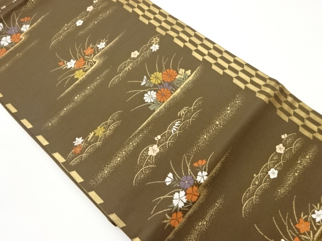 JAPANESE NAGOYA OBI / WOVEN GRASS